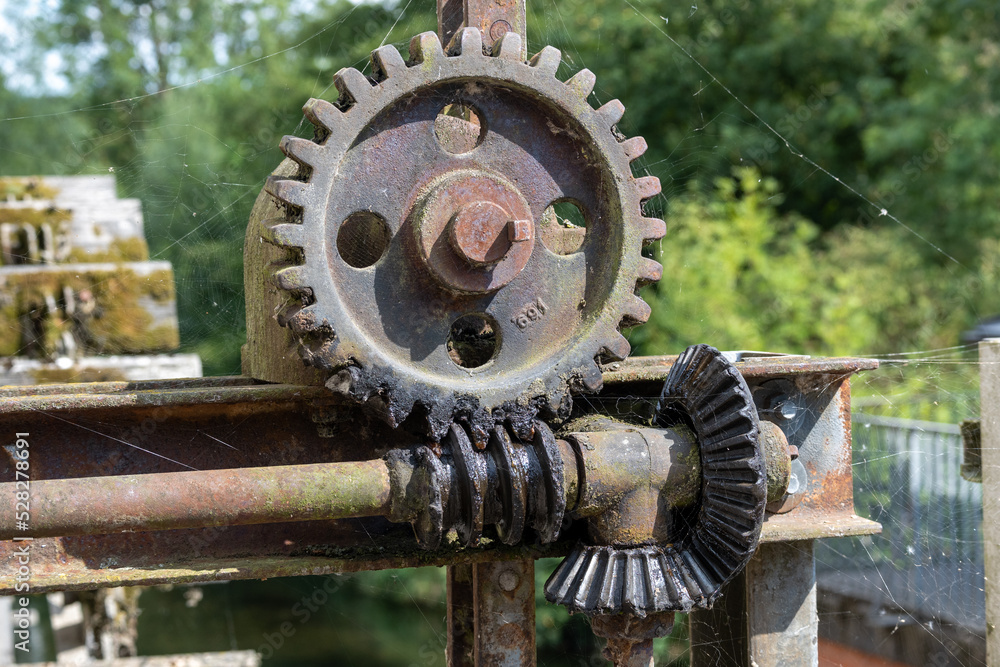 old rusty gear wheels