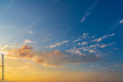 Beautiful sunset sky with clouds © Vastram