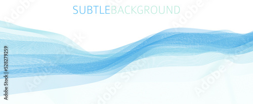 Subtle background with thin undulate blue lines. Vector graphics