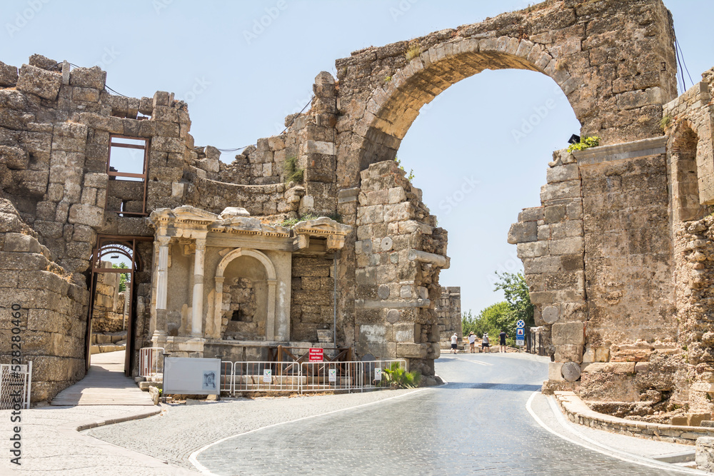 Side Ancient City in Antalya Province of Turkey Side Ancient City in Antalya Province of Turkey