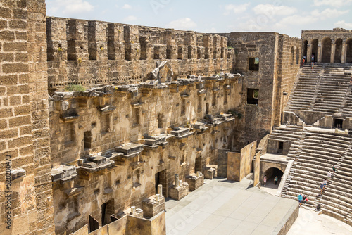 Roman amphitheater of Aspendos, Belkiz - Antalya, Turkey. photo