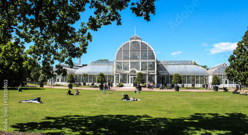 Greenhouses in "Trädgårdsföreningen" park in Gothenburg, Sweden