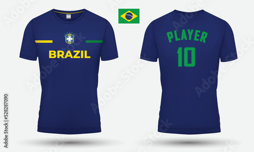 Brazil jersey design. Jersey Design for the Brazil football team. Jersey design and mockup 