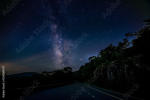 Milky Way Rising Over At Shenandoah National Park photo