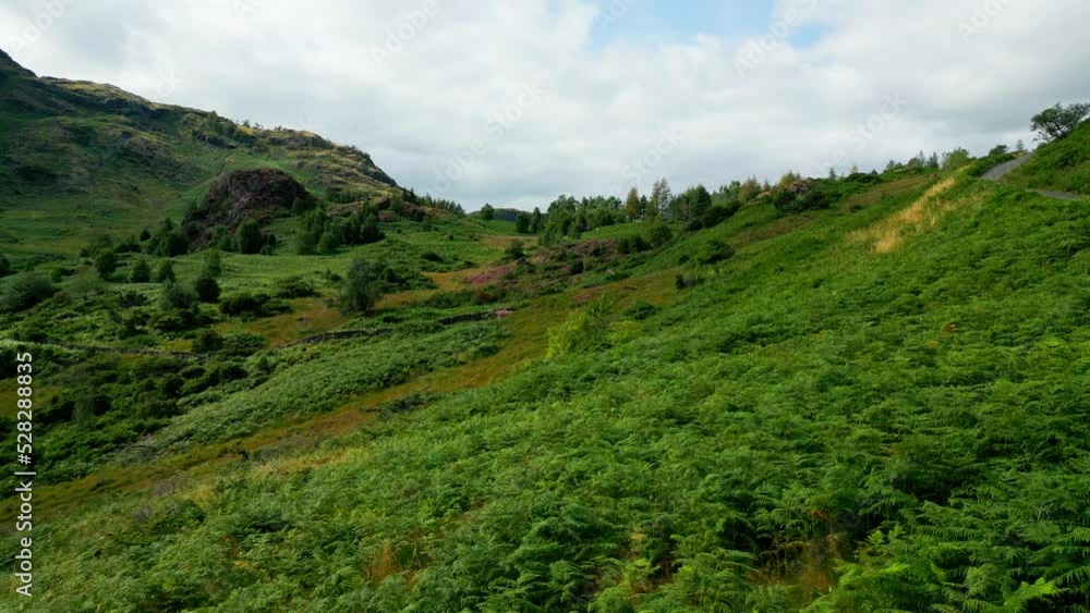Amazing landscape of the Lake District National Park - aerial view - drone photography Amazing landscape of the Lake District National Park - aerial view - drone photography