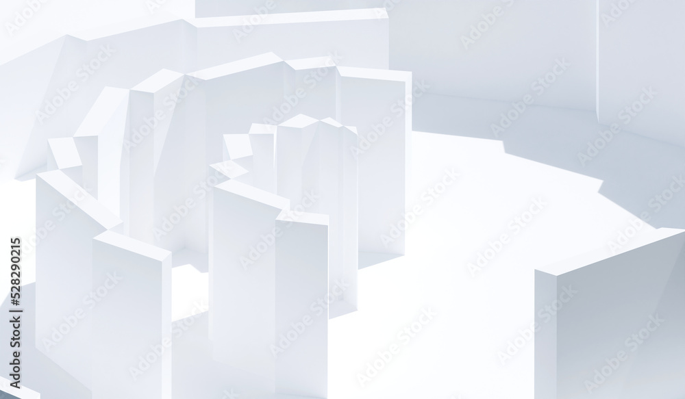 White Abstract geometric shapes background ideal for poster, cover, branding wallpaper, banner, website, presentation. Modern geometry in minimal concept. Classic and clean. 3d rendering. White Abstract geometric shapes background ideal for poster, cover, branding wallpaper, banner, website, presentation. Modern geometry in minimal concept. Classic and clean. 3d rendering.