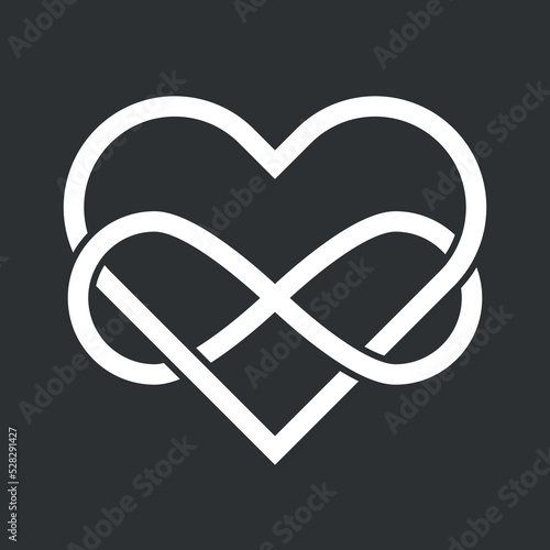 Bild auf Leinwand Celtic Infinity Knot inversion logo