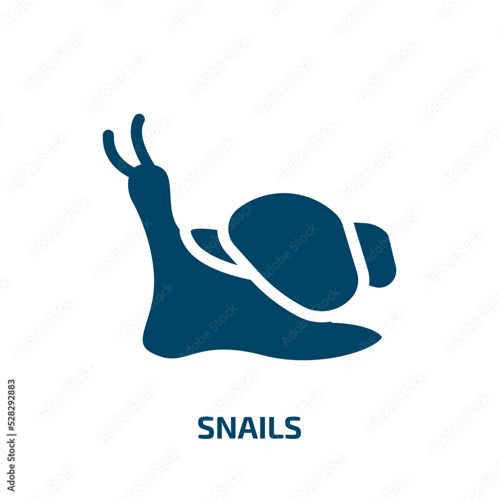 snails vector icon. snails, snail, slug filled icons from flat pets concept. Isolated black glyph icon, vector illustration symbol element for web design and mobile apps snails vector icon. snails, snail, slug filled icons from flat pets concept. Isolated black glyph icon, vector illustration symbol element for web design and mobile apps
