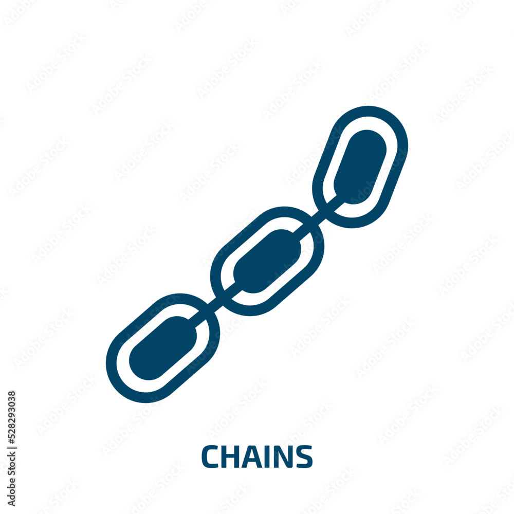 chains vector icon. chains, chain, business filled icons from flat halloween concept. Isolated black glyph icon, vector illustration symbol element for web design and mobile apps chains vector icon. chains, chain, business filled icons from flat halloween concept. Isolated black glyph icon, vector illustration symbol element for web design and mobile apps