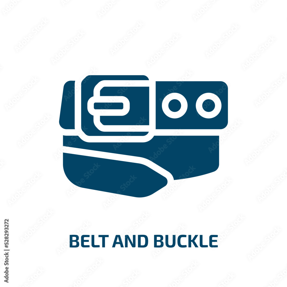 belt and buckle vector icon. belt and buckle, buckle, belt filled icons ...