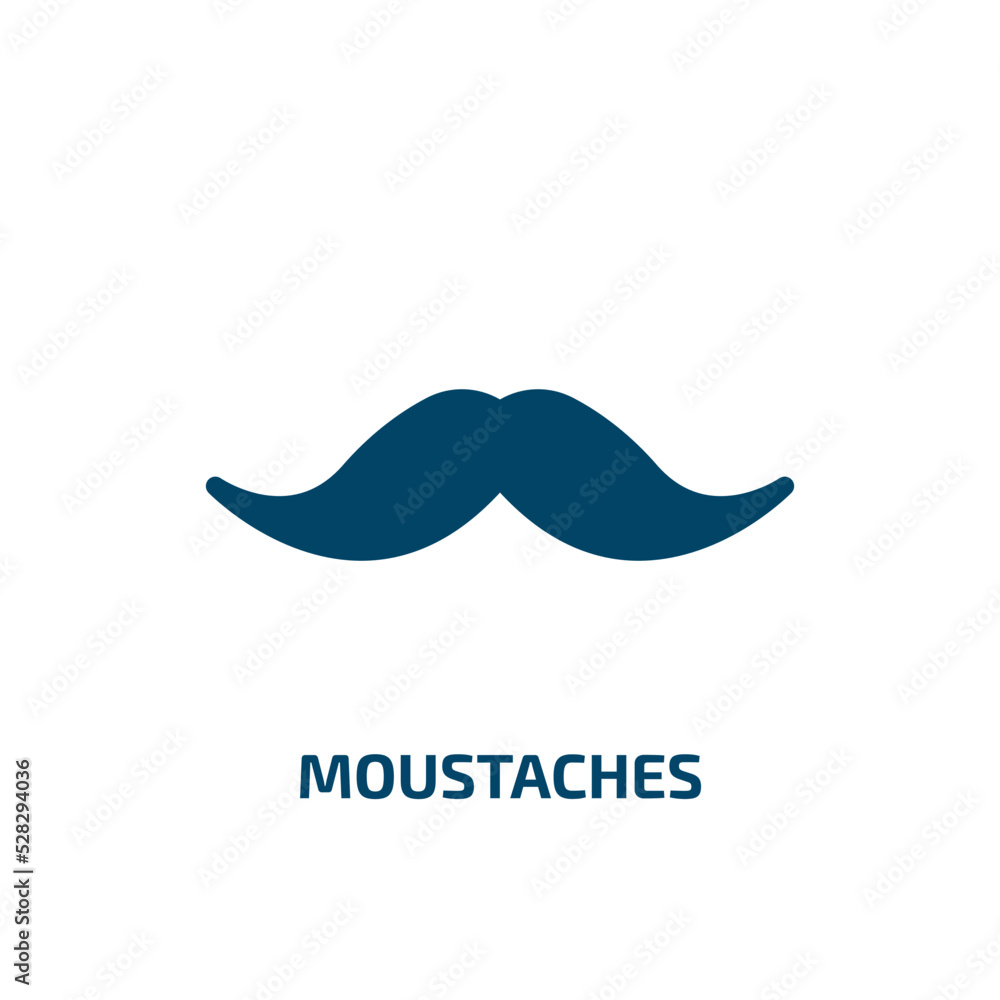 moustaches vector icon. moustaches, moustache, collection filled icons from flat beauty concept. Isolated black glyph icon, vector illustration symbol element for web design and mobile apps moustaches vector icon. moustaches, moustache, collection filled icons from flat beauty concept. Isolated black glyph icon, vector illustration symbol element for web design and mobile apps