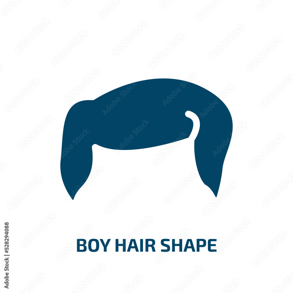 boy hair shape vector icon. boy hair shape, boy, hair filled icons from flat hair salon concept. Isolated black glyph icon, vector illustration symbol element for web design and mobile apps boy hair shape vector icon. boy hair shape, boy, hair filled icons from flat hair salon concept. Isolated black glyph icon, vector illustration symbol element for web design and mobile apps