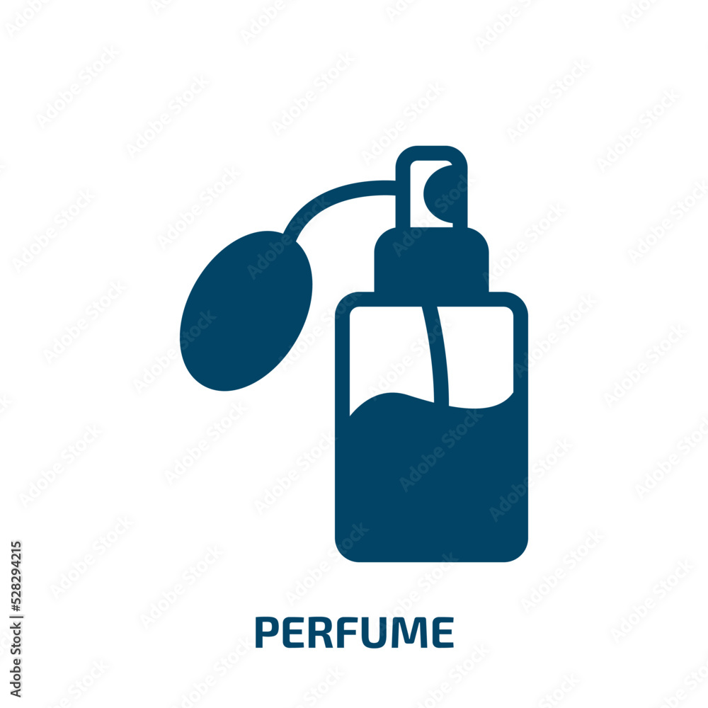 perfume vector icon. perfume, spray, fragrance filled icons from flat hairdressing and barber shop concept. Isolated black glyph icon, vector illustration symbol element for web design and mobile apps perfume vector icon. perfume, spray, fragrance filled icons from flat hairdressing and barber shop concept. Isolated black glyph icon, vector illustration symbol element for web design and mobile apps
