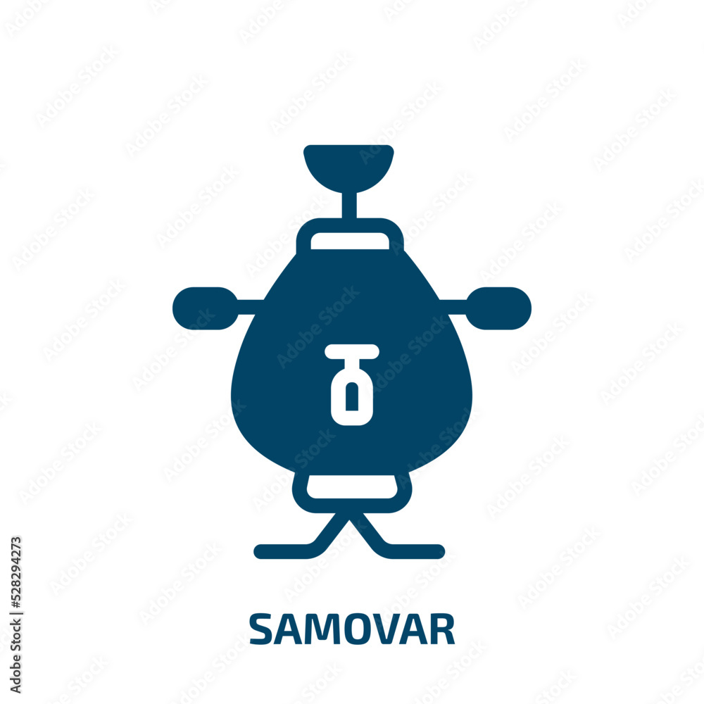 samovar vector icon. samovar, russian, traditional filled icons from flat sauna concept. Isolated black glyph icon, vector illustration symbol element for web design and mobile apps samovar vector icon. samovar, russian, traditional filled icons from flat sauna concept. Isolated black glyph icon, vector illustration symbol element for web design and mobile apps