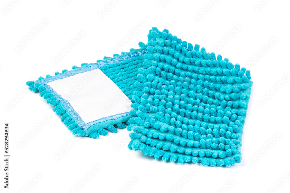 Floor mop cloth for mopping the floor isolated on white background