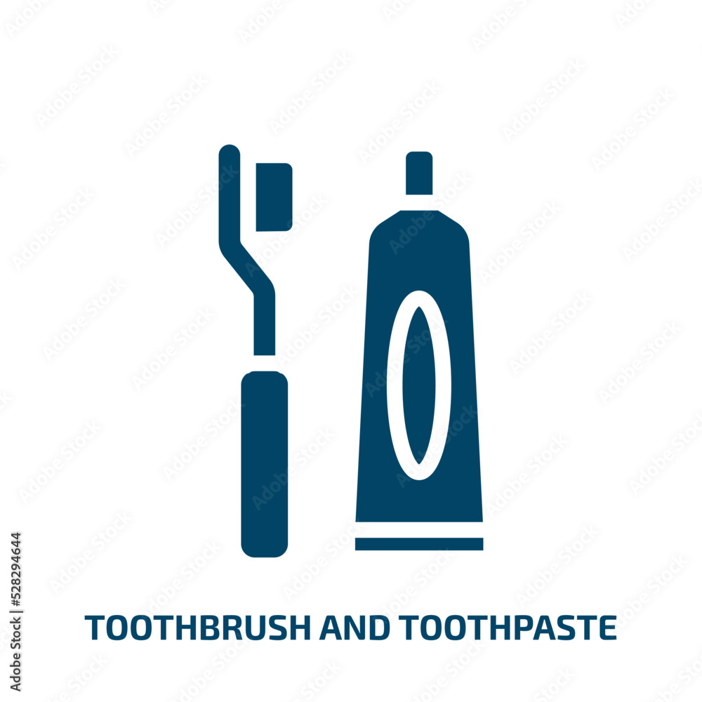toothbrush and toothpaste vector icon. toothbrush and toothpaste, toothbrush, tooth filled icons from flat pretty concept. Isolated black glyph icon, vector illustration symbol element for web design toothbrush and toothpaste vector icon. toothbrush and toothpaste, toothbrush, tooth filled icons from flat pretty concept. Isolated black glyph icon, vector illustration symbol element for web design
