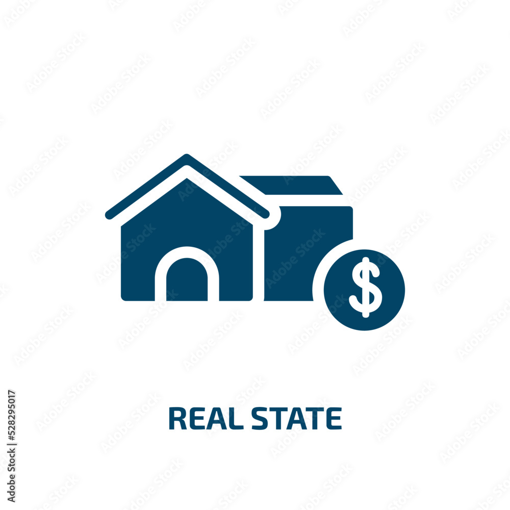 real state vector icon. real state, house, real filled icons from flat finance concept. Isolated black glyph icon, vector illustration symbol element for web design and mobile apps real state vector icon. real state, house, real filled icons from flat finance concept. Isolated black glyph icon, vector illustration symbol element for web design and mobile apps