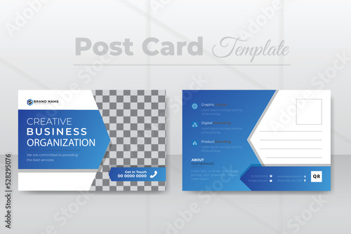 Corporate real estate post card template