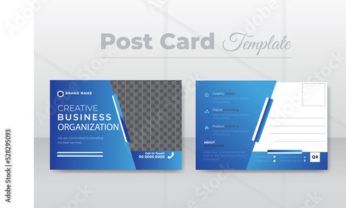 Corporate real estate post card template