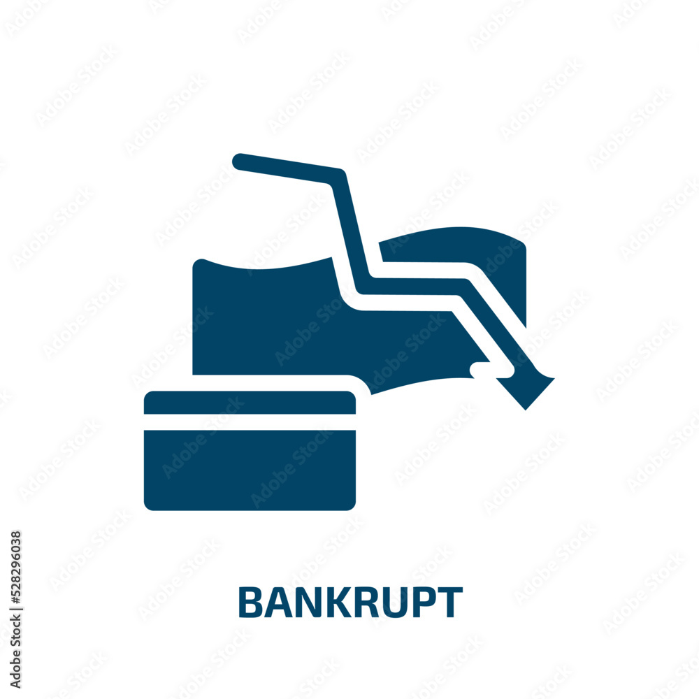 bankrupt vector icon. bankrupt, money, man filled icons from flat economy concept. Isolated black glyph icon, vector illustration symbol element for web design and mobile apps bankrupt vector icon. bankrupt, money, man filled icons from flat economy concept. Isolated black glyph icon, vector illustration symbol element for web design and mobile apps