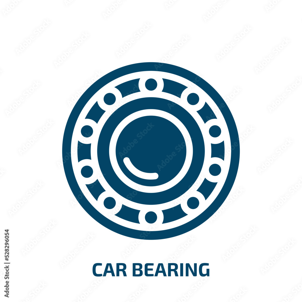 car bearing vector icon. car bearing, auto, bearing filled icons from flat car parts concept. Isolated black glyph icon, vector illustration symbol element for web design and mobile apps car bearing vector icon. car bearing, auto, bearing filled icons from flat car parts concept. Isolated black glyph icon, vector illustration symbol element for web design and mobile apps