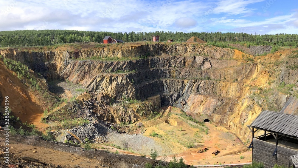 mine de Falun en Suède, région de Dalécarlie