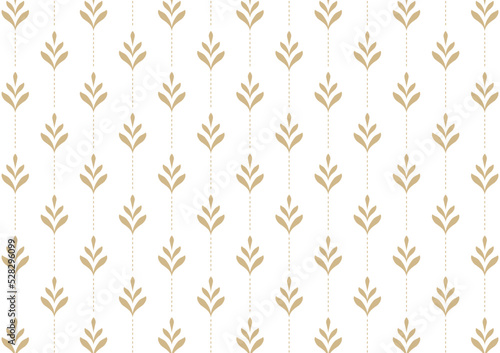 Luxury Wheat pattern. Abstract wheat vector background. Geometric damask texture.
