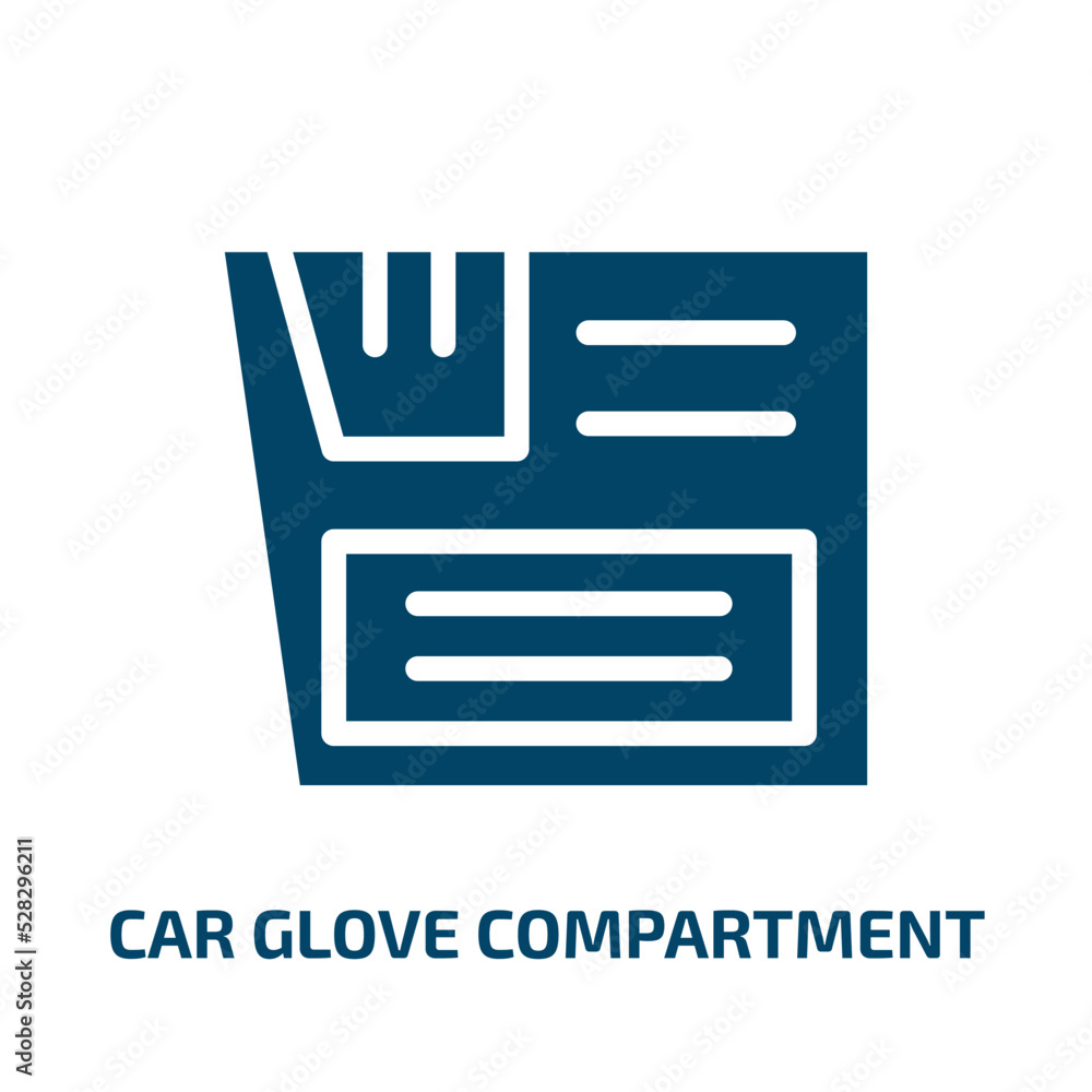 car glove compartment vector icon. car glove compartment, glove, compartment filled icons from flat car parts concept. Isolated black glyph icon, vector illustration symbol element for web design and car glove compartment vector icon. car glove compartment, glove, compartment filled icons from flat car parts concept. Isolated black glyph icon, vector illustration symbol element for web design and