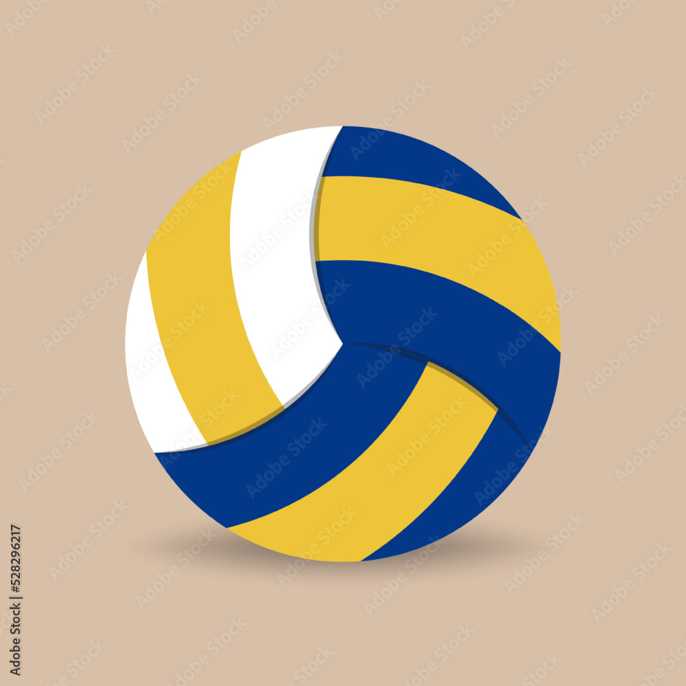 Volleyball vector. Volleyball icon for design and website.