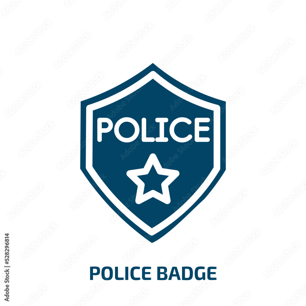 police badge vector icon. police badge, badge, police filled icons from flat emergency services concept. Isolated black glyph icon, vector illustration symbol element for web design and mobile apps police badge vector icon. police badge, badge, police filled icons from flat emergency services concept. Isolated black glyph icon, vector illustration symbol element for web design and mobile apps