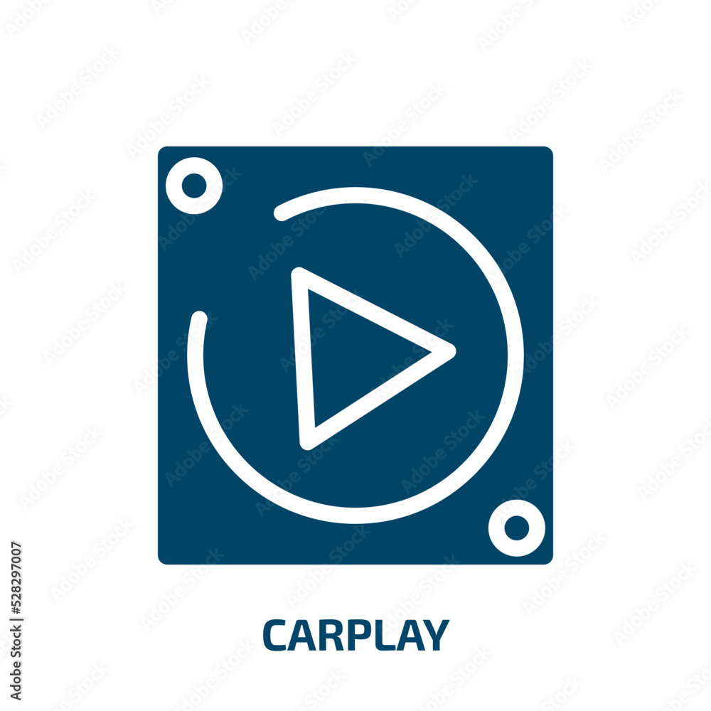 carplay vector icon. carplay, vector, graphic filled icons from flat