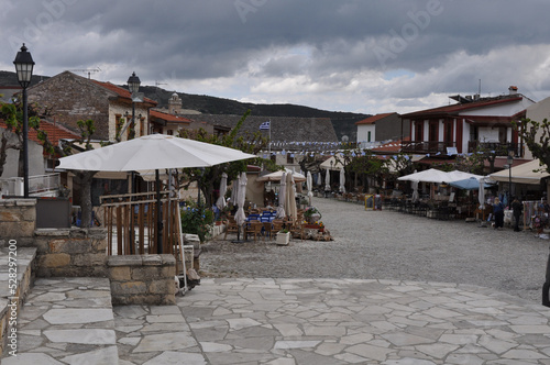 The beautiful village of Omodos in the province of Limassol  in Cyprus