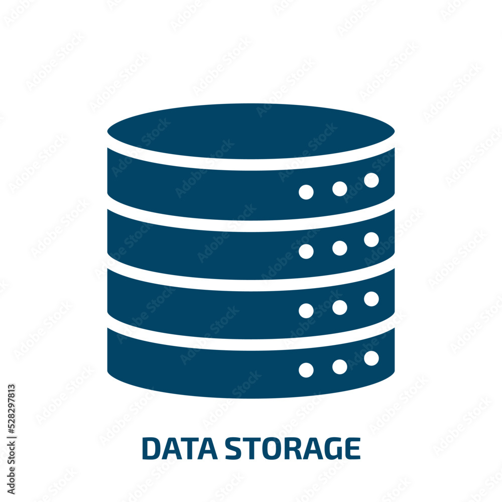 data storage vector icon. data storage, data, storage filled icons from flat computer functions concept. Isolated black glyph icon, vector illustration symbol element for web design and mobile apps data storage vector icon. data storage, data, storage filled icons from flat computer functions concept. Isolated black glyph icon, vector illustration symbol element for web design and mobile apps