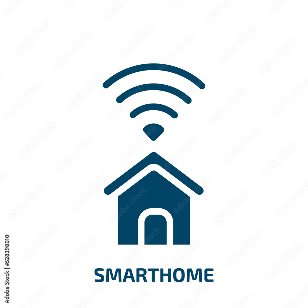 smarthome vector icon. smarthome, automation, house filled icons from flat technology concept. Isolated black glyph icon, vector illustration symbol element for web design and mobile apps smarthome vector icon. smarthome, automation, house filled icons from flat technology concept. Isolated black glyph icon, vector illustration symbol element for web design and mobile apps