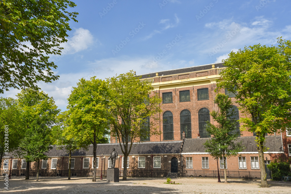 Fototapeta premium Amsterdam, Netherlands. August 2022. The Portuguese Synagog in Amsterdam.