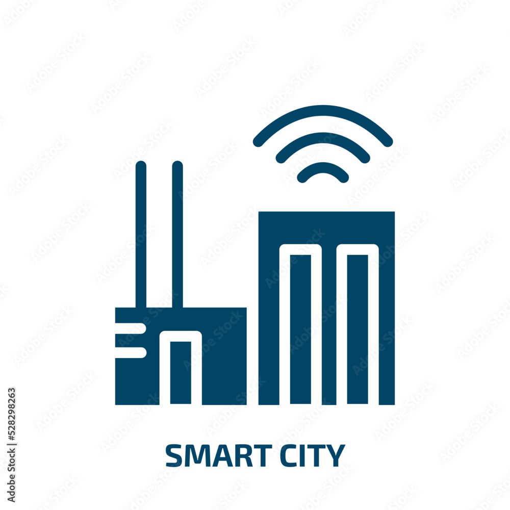 smart city vector icon. smart city, city, smart filled icons from flat technology concept. Isolated black glyph icon, vector illustration symbol element for web design and mobile apps smart city vector icon. smart city, city, smart filled icons from flat technology concept. Isolated black glyph icon, vector illustration symbol element for web design and mobile apps