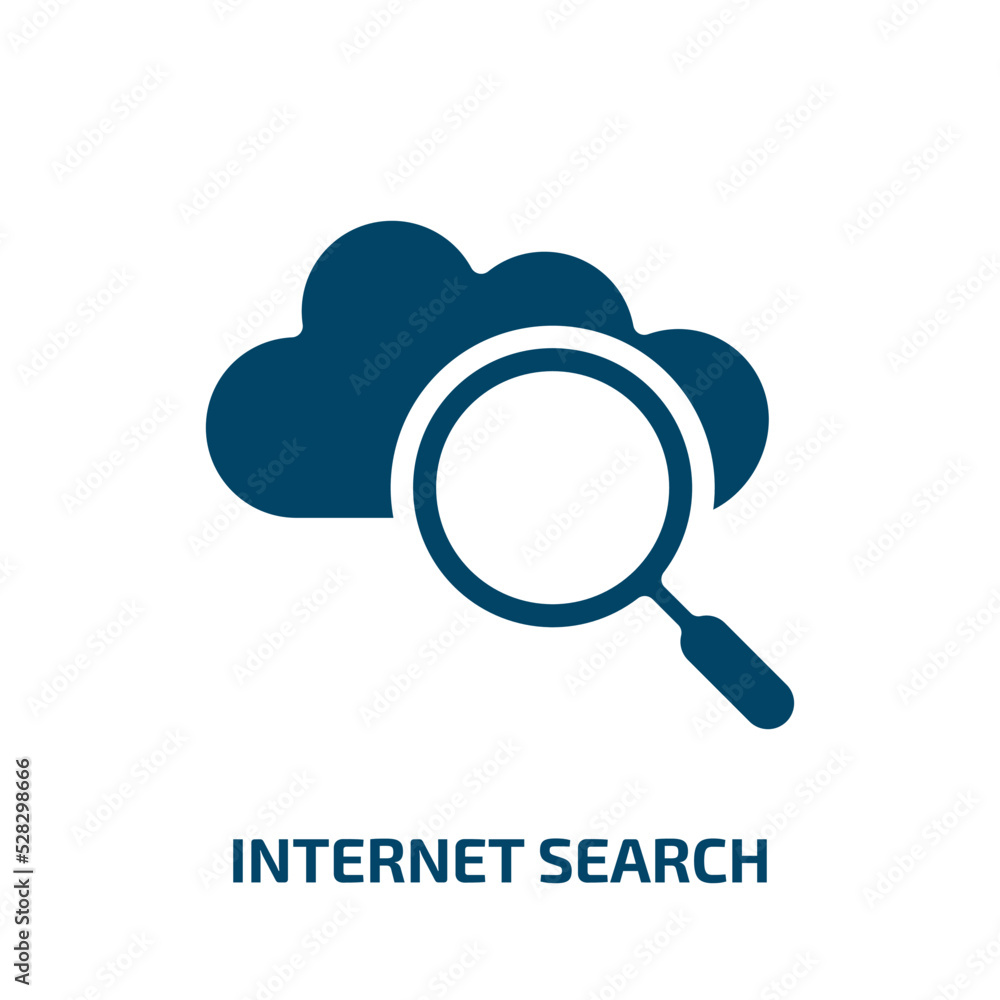 internet search vector icon. internet search, internet, search filled icons from flat cloud computing concept. Isolated black glyph icon, vector illustration symbol element for web design and mobile internet search vector icon. internet search, internet, search filled icons from flat cloud computing concept. Isolated black glyph icon, vector illustration symbol element for web design and mobile