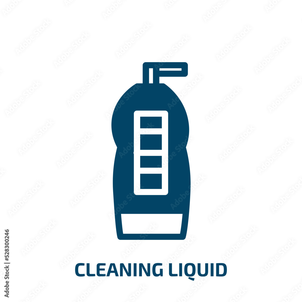 cleaning liquid vector icon. cleaning liquid, liquid, soap filled icons from flat concept. Isolated black glyph icon, vector illustration symbol element for web design and mobile apps cleaning liquid vector icon. cleaning liquid, liquid, soap filled icons from flat concept. Isolated black glyph icon, vector illustration symbol element for web design and mobile apps