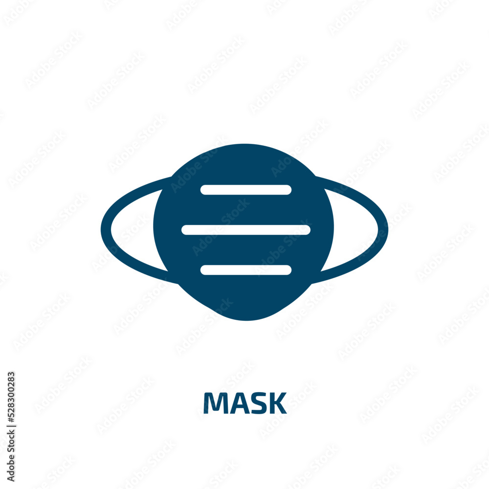 mask vector icon. mask, protection, people filled icons from flat concept. Isolated black glyph icon, vector illustration symbol element for web design and mobile apps mask vector icon. mask, protection, people filled icons from flat concept. Isolated black glyph icon, vector illustration symbol element for web design and mobile apps