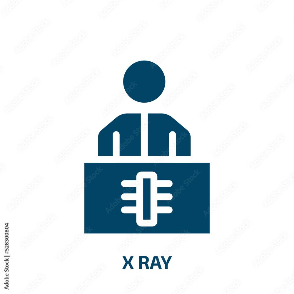x ray vector icon. x ray, medical, hospital filled icons from flat university concept. Isolated black glyph icon, vector illustration symbol element for web design and mobile apps x ray vector icon. x ray, medical, hospital filled icons from flat university concept. Isolated black glyph icon, vector illustration symbol element for web design and mobile apps