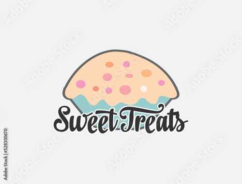 Sweet Treats Cupcake Illustration