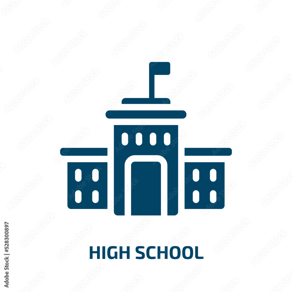 High School Vector Icon High School Education School Filled Icons high-school-vector-icon-high-school-education-school-filled-icons