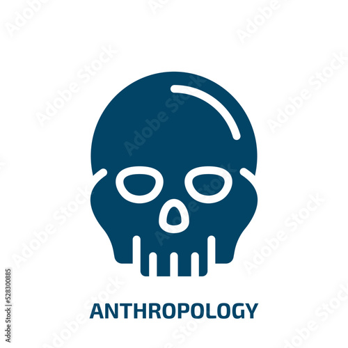 anthropology vector icon. anthropology, primitive, hunter filled icons from flat knowledge concept. Isolated black glyph icon, vector illustration symbol element for web design and mobile apps