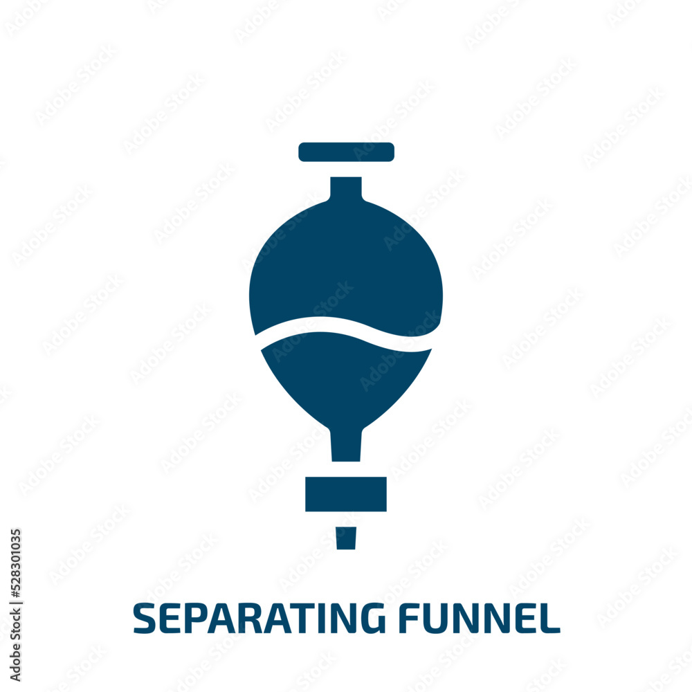 separating funnel vector icon. separating funnel, funnel, business filled icons from flat laboratory concept. Isolated black glyph icon, vector illustration symbol element for web design and mobile separating funnel vector icon. separating funnel, funnel, business filled icons from flat laboratory concept. Isolated black glyph icon, vector illustration symbol element for web design and mobile