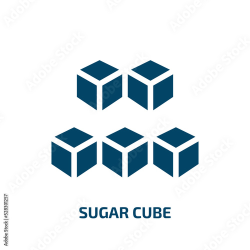 sugar cube vector icon. sugar cube  sugar  cube filled icons from flat allergies concept. Isolated black glyph icon  vector illustration symbol element for web design and mobile apps