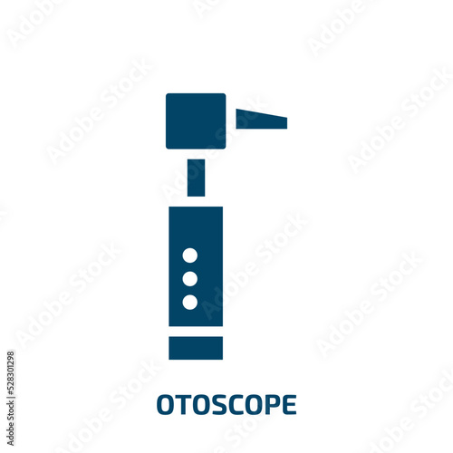otoscope vector icon. otoscope, medicine, tool filled icons from flat hospital concept. Isolated black glyph icon, vector illustration symbol element for web design and mobile apps