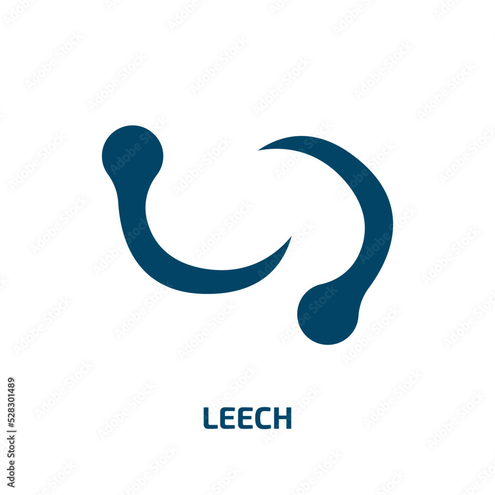 leech vector icon. leech, medicine, nature filled icons from flat alternative medicine concept. Isolated black glyph icon, vector illustration symbol element for web design and mobile apps leech vector icon. leech, medicine, nature filled icons from flat alternative medicine concept. Isolated black glyph icon, vector illustration symbol element for web design and mobile apps