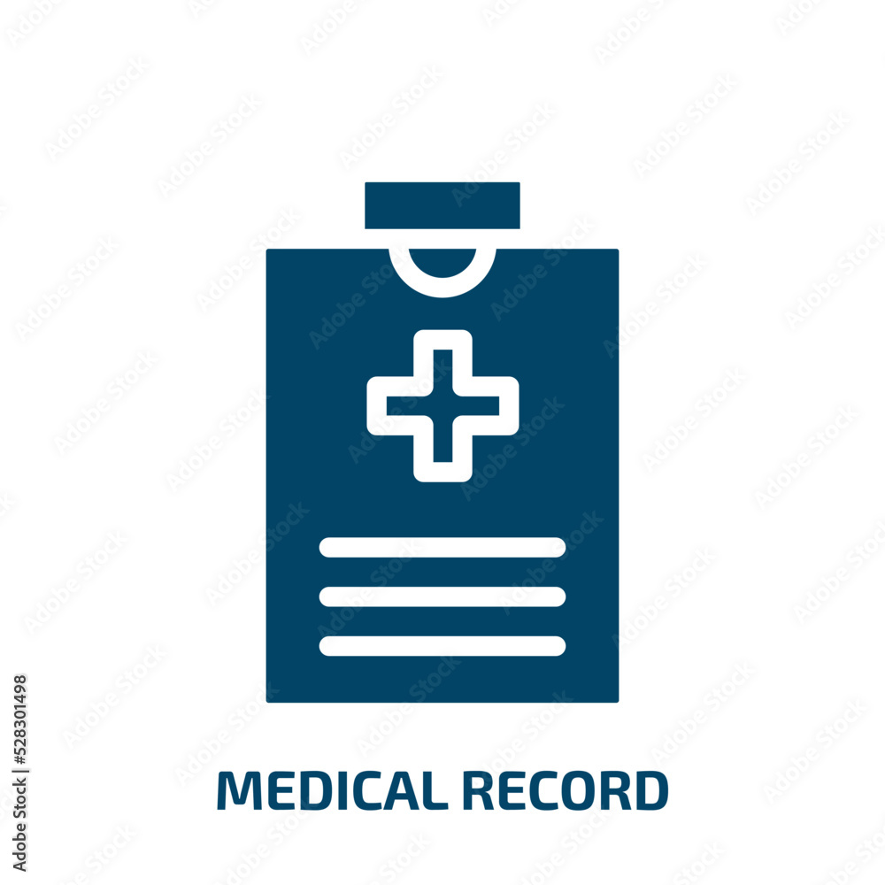 medical record vector icon. medical record, medical, care filled icons from flat dentist concept. Isolated black glyph icon, vector illustration symbol element for web design and mobile apps medical record vector icon. medical record, medical, care filled icons from flat dentist concept. Isolated black glyph icon, vector illustration symbol element for web design and mobile apps