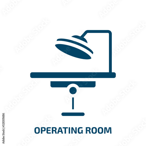 operating room vector icon. operating room, hospital, room filled icons from flat health concept. Isolated black glyph icon, vector illustration symbol element for web design and mobile apps