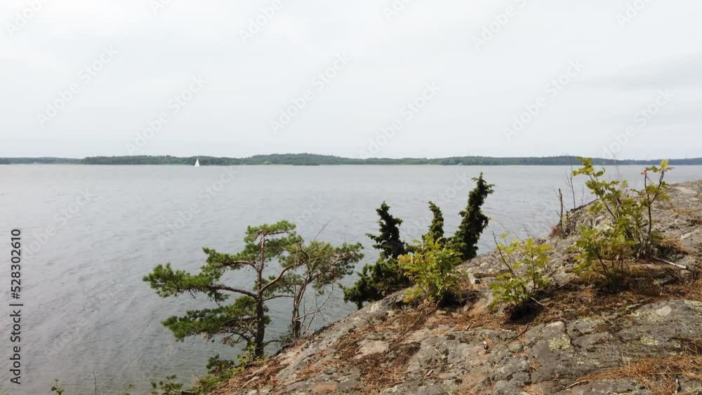 survol de la foret, des lacs et rivières en Suède
